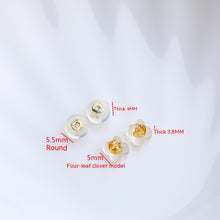 Load image into Gallery viewer, 18K Gilded Silicone Round Earplugs Hypoallergenic