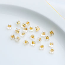 Load image into Gallery viewer, 18K Gilded Silicone Round Earplugs Hypoallergenic