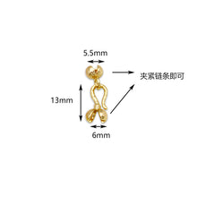 Load image into Gallery viewer, Accessory Necklace Clip Bracelet Button Copper Plating 18K Real Gold OT Buckle Color-retention Gold Ending Connection Buckle