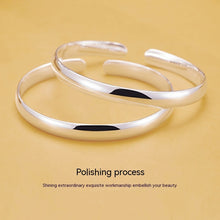 Load image into Gallery viewer, 999 Sterling Silver Glossy Heart Sutra Bracelet Sterling Silver