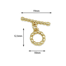 Load image into Gallery viewer, Accessory Necklace Clip Bracelet Button Copper Plating 18K Real Gold OT Buckle Color-retention Gold Ending Connection Buckle