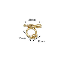 Load image into Gallery viewer, Accessory Necklace Clip Bracelet Button Copper Plating 18K Real Gold OT Buckle Color-retention Gold Ending Connection Buckle