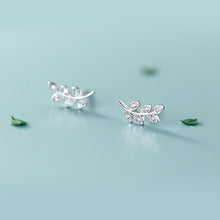Load image into Gallery viewer, S925 Silver Mori Style Sweet And Simple Branch Bud Earrings