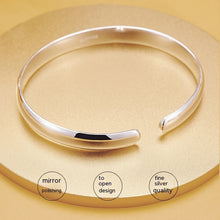 Load image into Gallery viewer, 999 Sterling Silver Glossy Heart Sutra Bracelet Sterling Silver