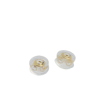 Load image into Gallery viewer, 18K Gilded Silicone Round Earplugs Hypoallergenic