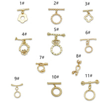 Load image into Gallery viewer, Accessory Necklace Clip Bracelet Button Copper Plating 18K Real Gold OT Buckle Color-retention Gold Ending Connection Buckle