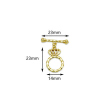 Load image into Gallery viewer, Accessory Necklace Clip Bracelet Button Copper Plating 18K Real Gold OT Buckle Color-retention Gold Ending Connection Buckle